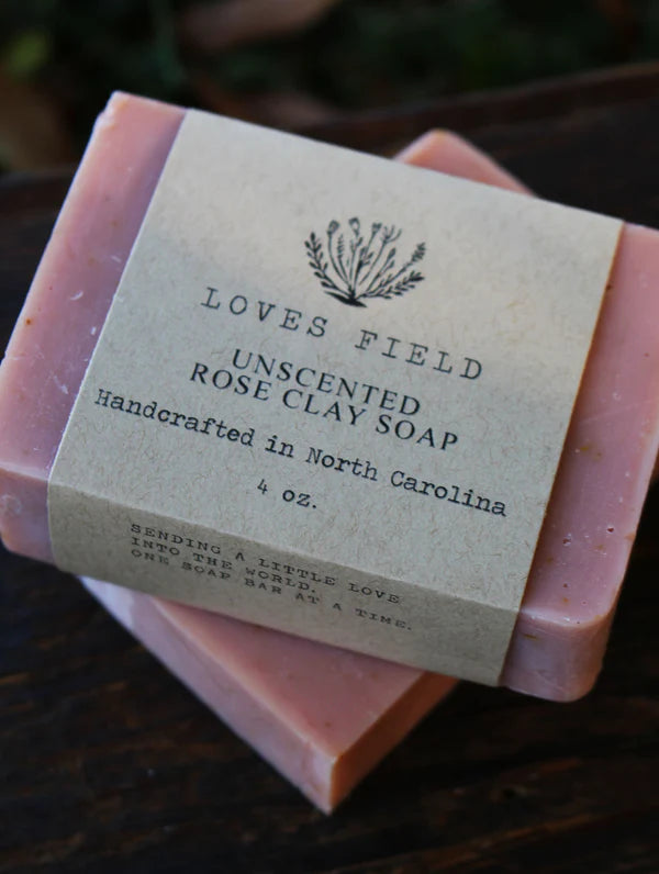 Unscented Rose Clay Calendula Goat Milk Soap