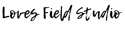 Logo of Loves Field Studio with a decorative font