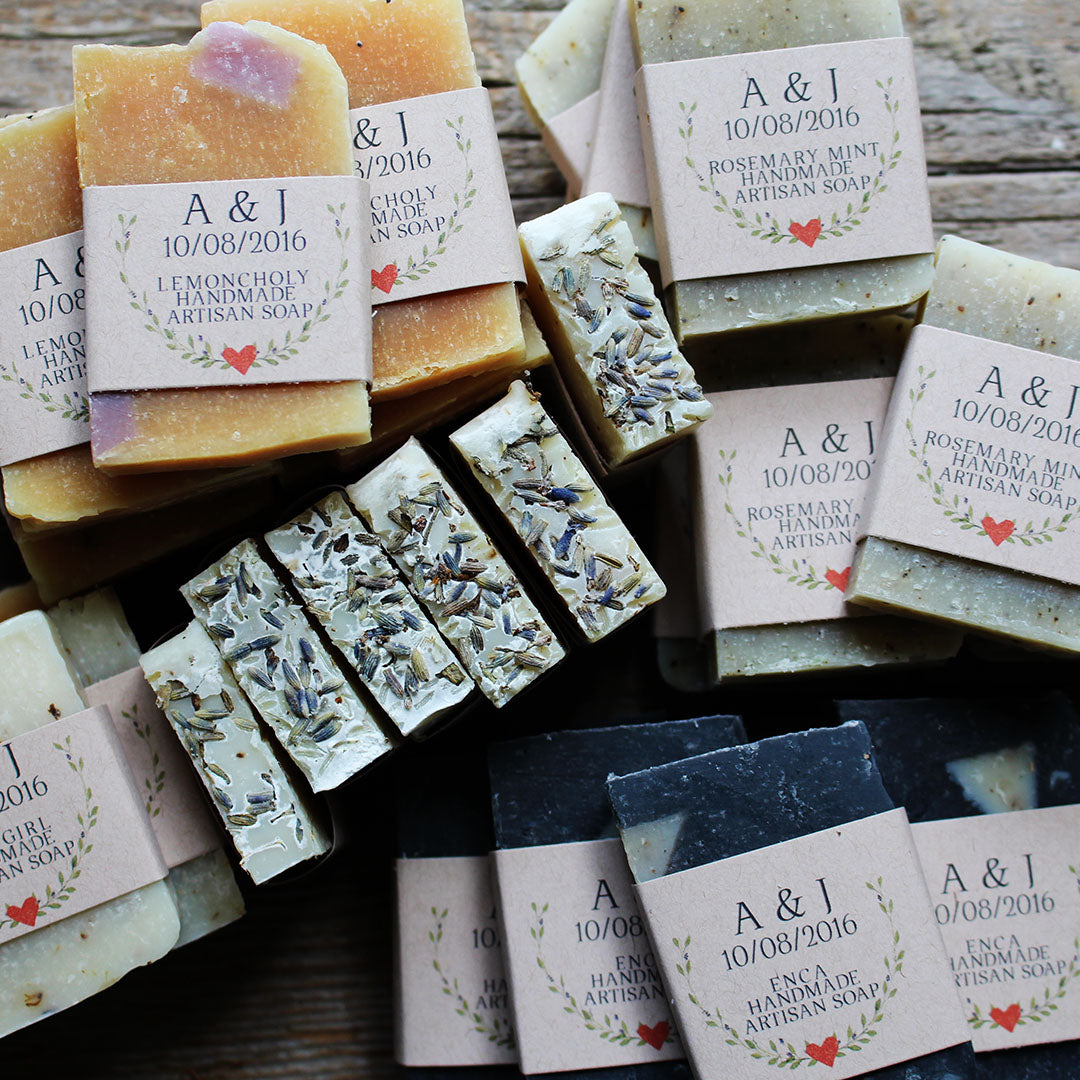 25 Personalized Bridal Shower Soap Favors