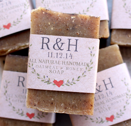 25 Personalized Bridal Shower Soap Favors