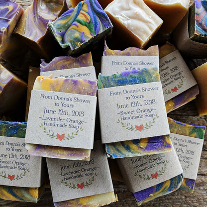 Lavender Soap Wedding Favors - Bridal Shower Guest Gifts - From My Shower to Yours - Loves Field Studio