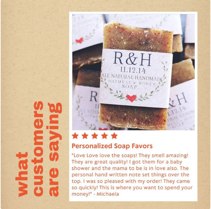 Lavender Soap Wedding Favors - Bridal Shower Guest Gifts - From My Shower to Yours - Loves Field Studio