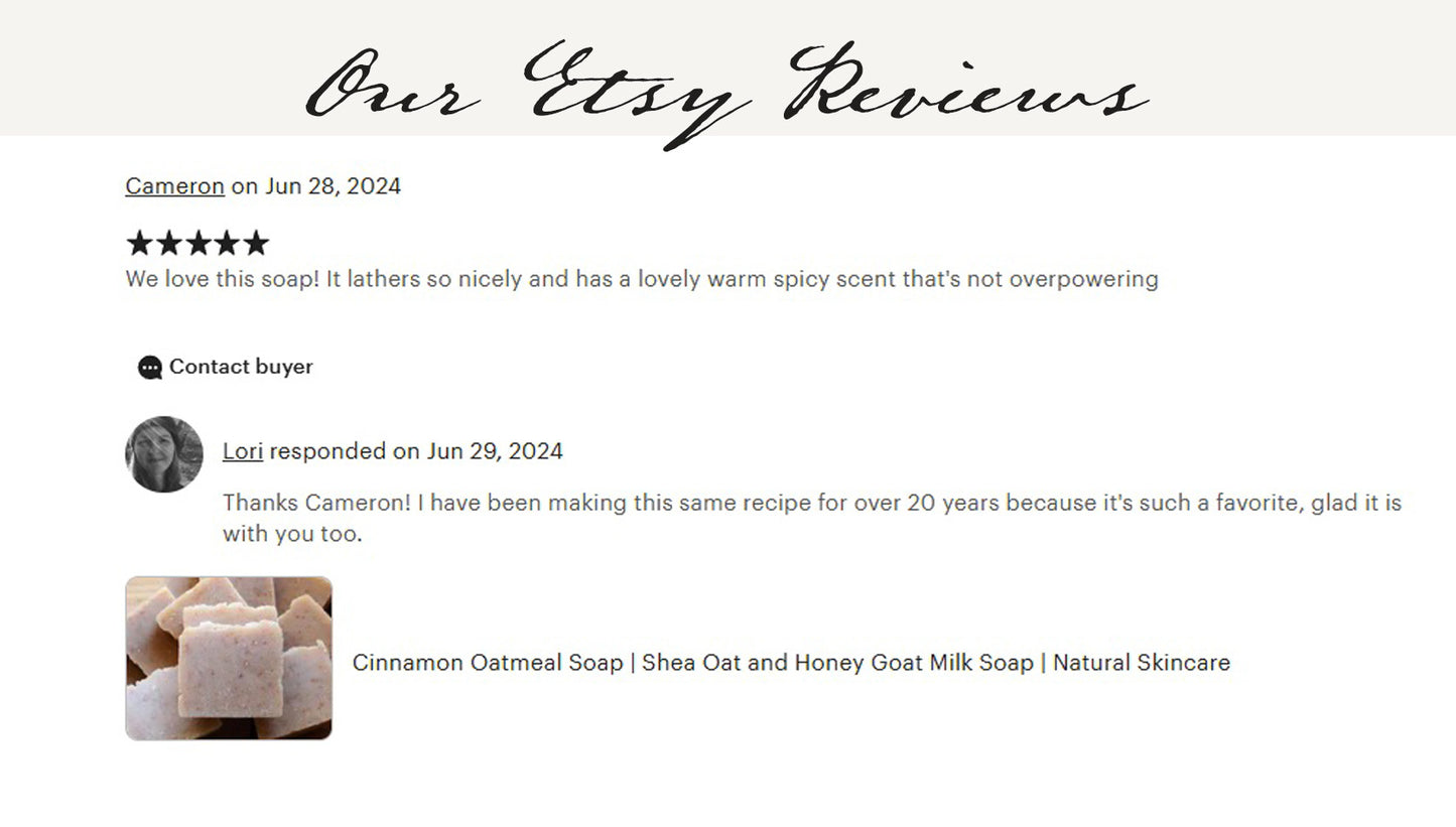 Oat and Honey Goat Milk Soap - Sweet Orange and Spice